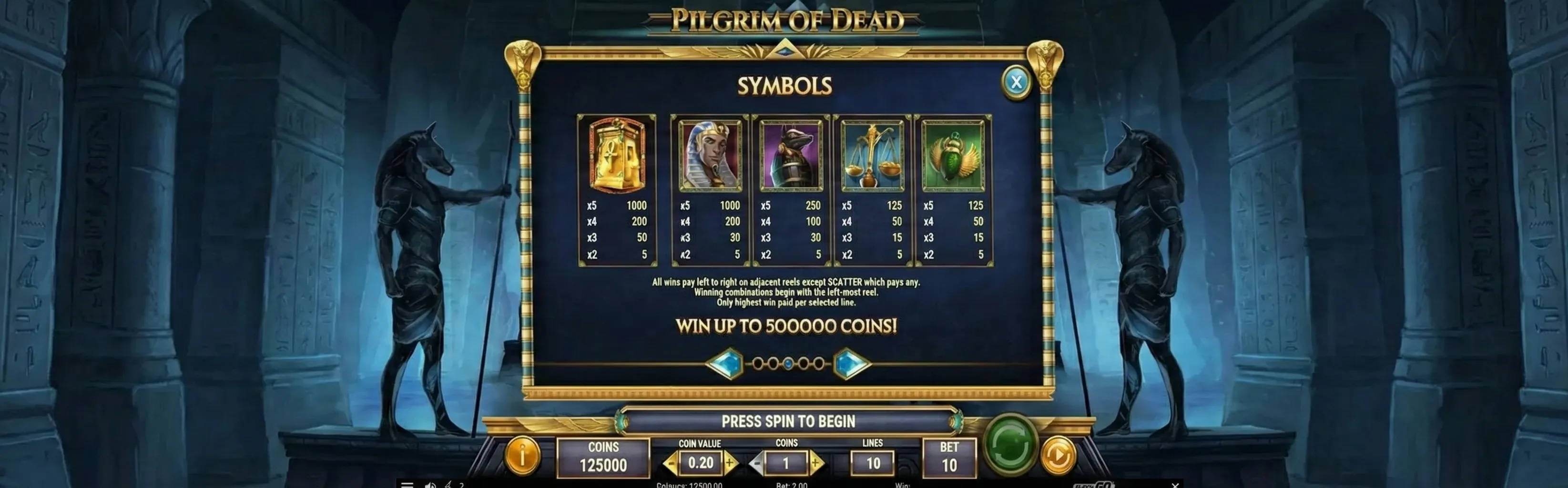 Pilgrim of Dead slot